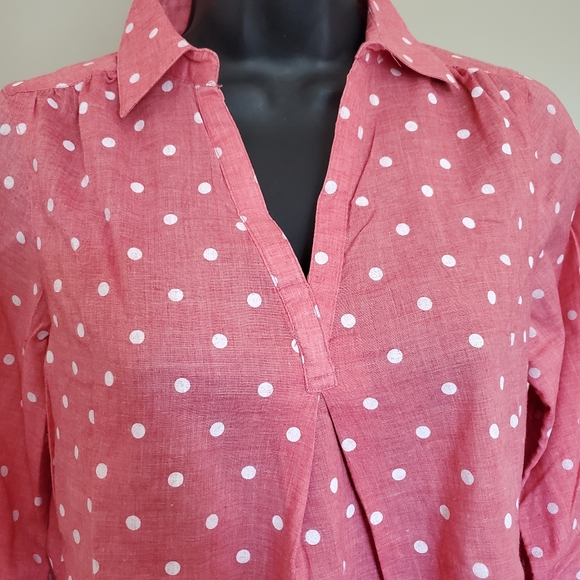 Fig Peach Peplum Blouse - Picture 4 of 8